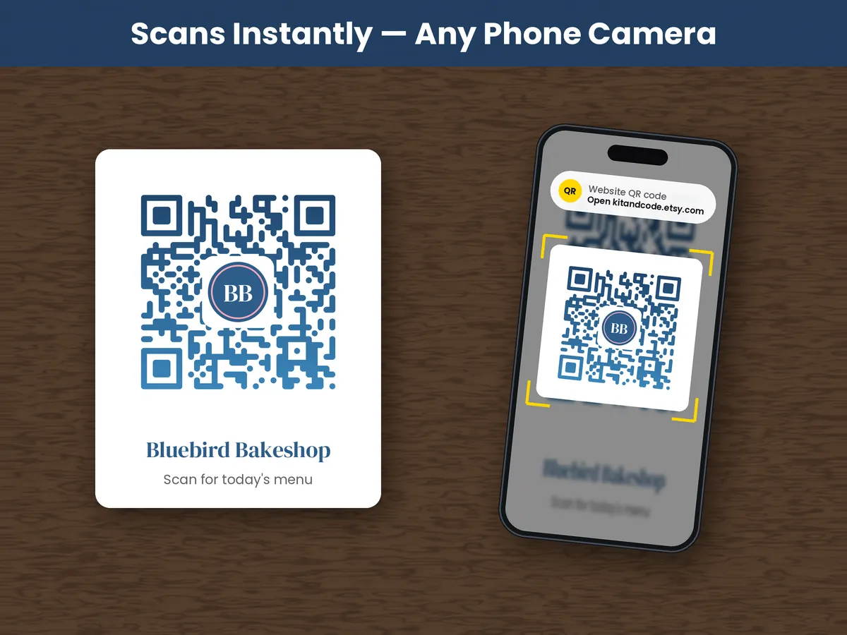 Premium Rounded Gradient QR detail image