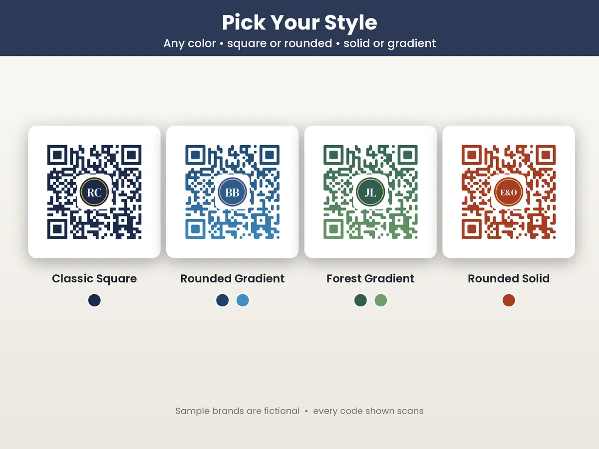 Premium Rounded Gradient QR detail image