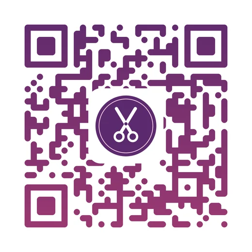 Sample QR code for a fictional salon